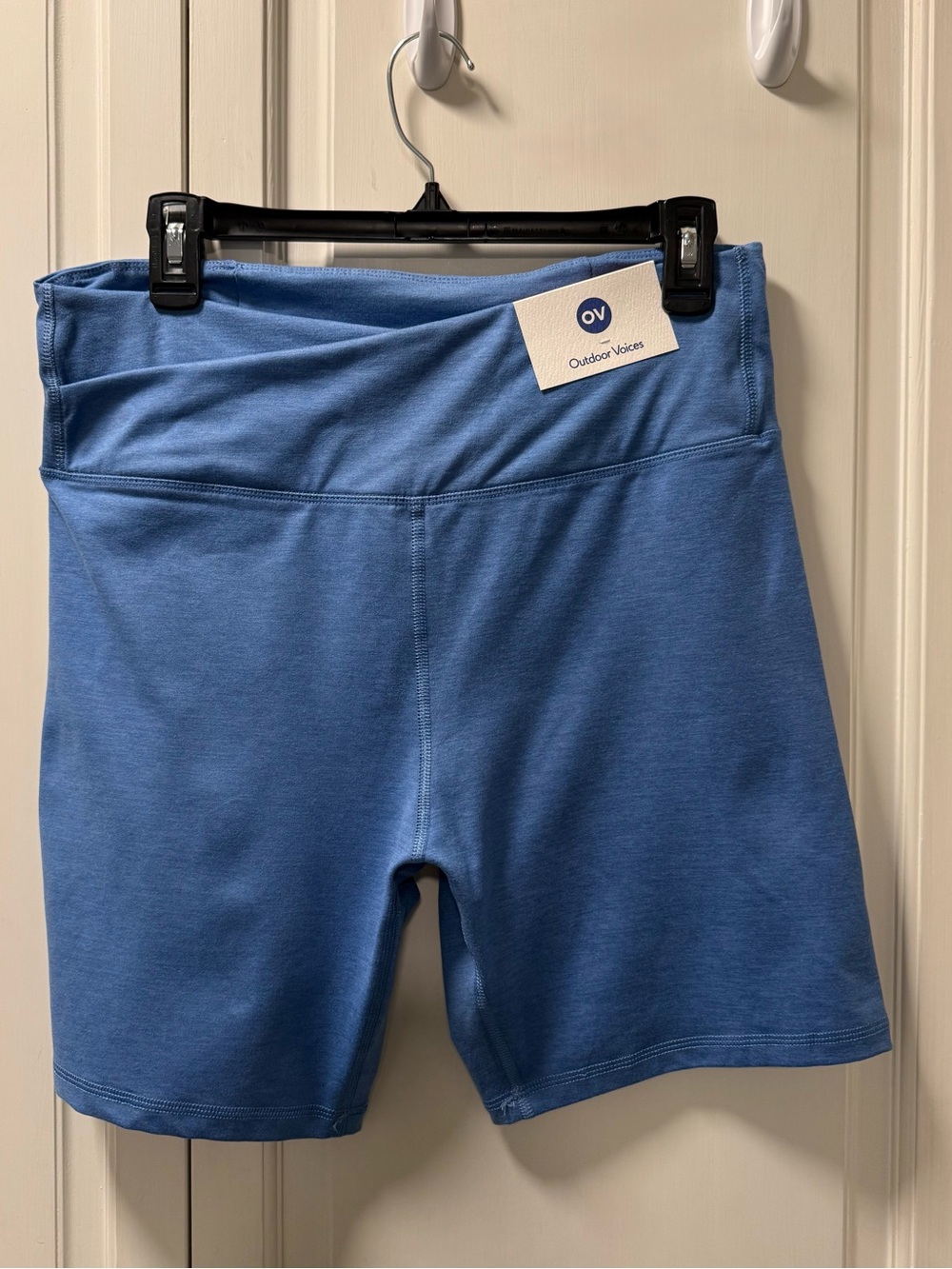 Outdoor Voices CloudKnit Blue Bike Shorts NWT Size XL